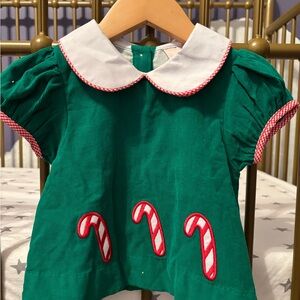 Smockingbird Green Candy Cane Set